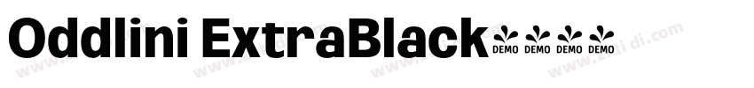 Oddlini ExtraBlack字体转换 Oddlini ExtraBlack字体转换